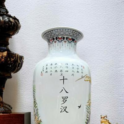 bình sứ, bình tích thập bát la hán, bình gốm sứ, bình hoa trung quốc, gốm sứ giang tây, gốm sứ trung quốc